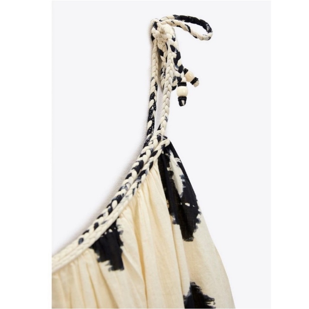 Zara cotton one shoulder maxi dress - Picture 8 of 9